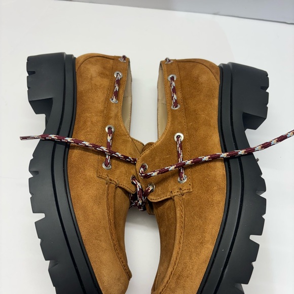 Stuart Weitzman Tan Suede Men's Loafers - Picture 3 of 9